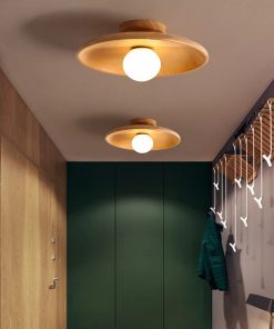 Bamboo Disc Ceiling Lamp