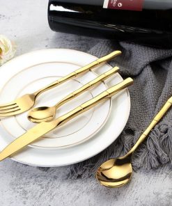 Bamboo Stainless Steel Flatware Set