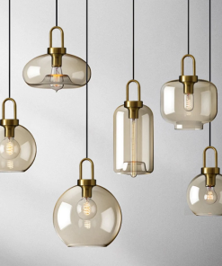 Cafe Sculpted Glass Pendant Light