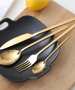Classic Cut Gold and Silver Cutlery Set