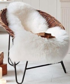 Faux Fur Sheepskin Throw & Area Rug