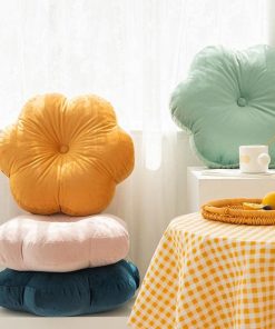 Floral Velvet Cushion Pillow
