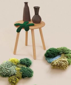 Forest Pond Mixed Pile Wool Area Rug and Tapestry