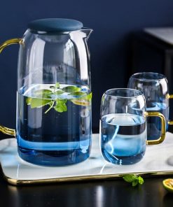 Glacial Blue Glass Drinkware