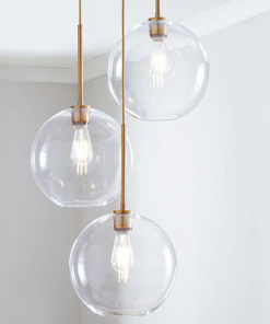 Glass Sphere Globe Pendant LED Light - Final Sale