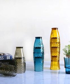 Koi Fish Stackable Glass Cup Set
