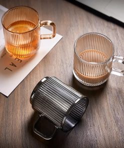 Linear Elegance Glass Mug