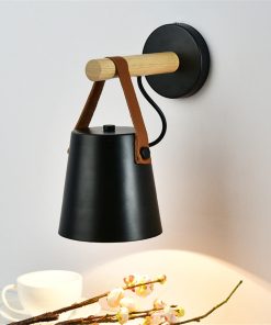 Modern Wood & Metal Wall Sconce - Final Sale