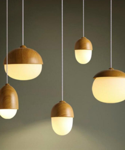 Moon Glass Acorn Pendant