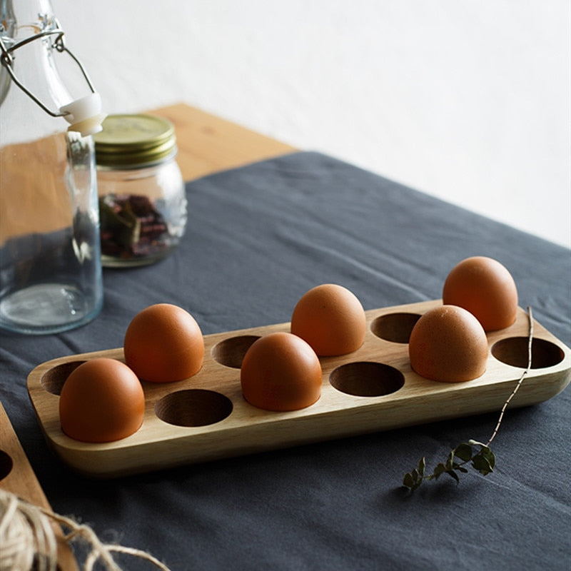 Natural Wooden Egg Tray