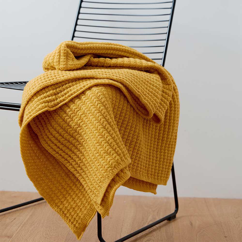 Noelle Crochet Knit Throw Blanket