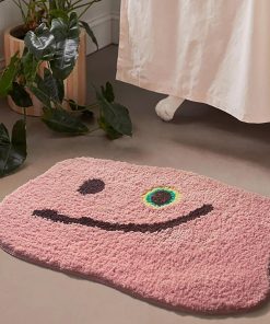 Pink Splat Bath Mat