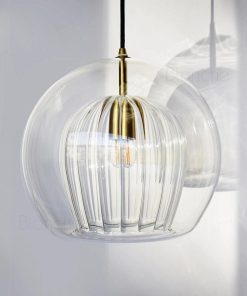 Ripple Glass Cocoon Pendant Light