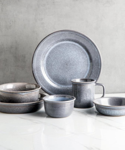 Slate Ceramic Porcelain Dinnerware