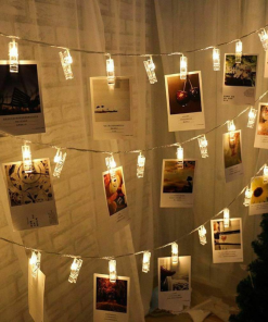 Twinkle LED String Lights Photo Holder