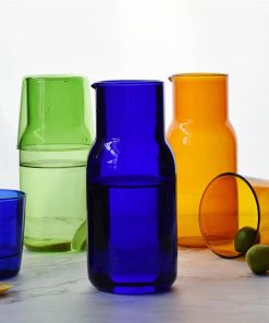 Vibrant Glass Water Jar and Glass Set