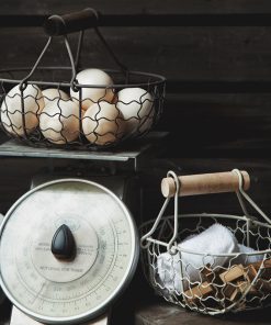 Vintage Wrought Iron Basket